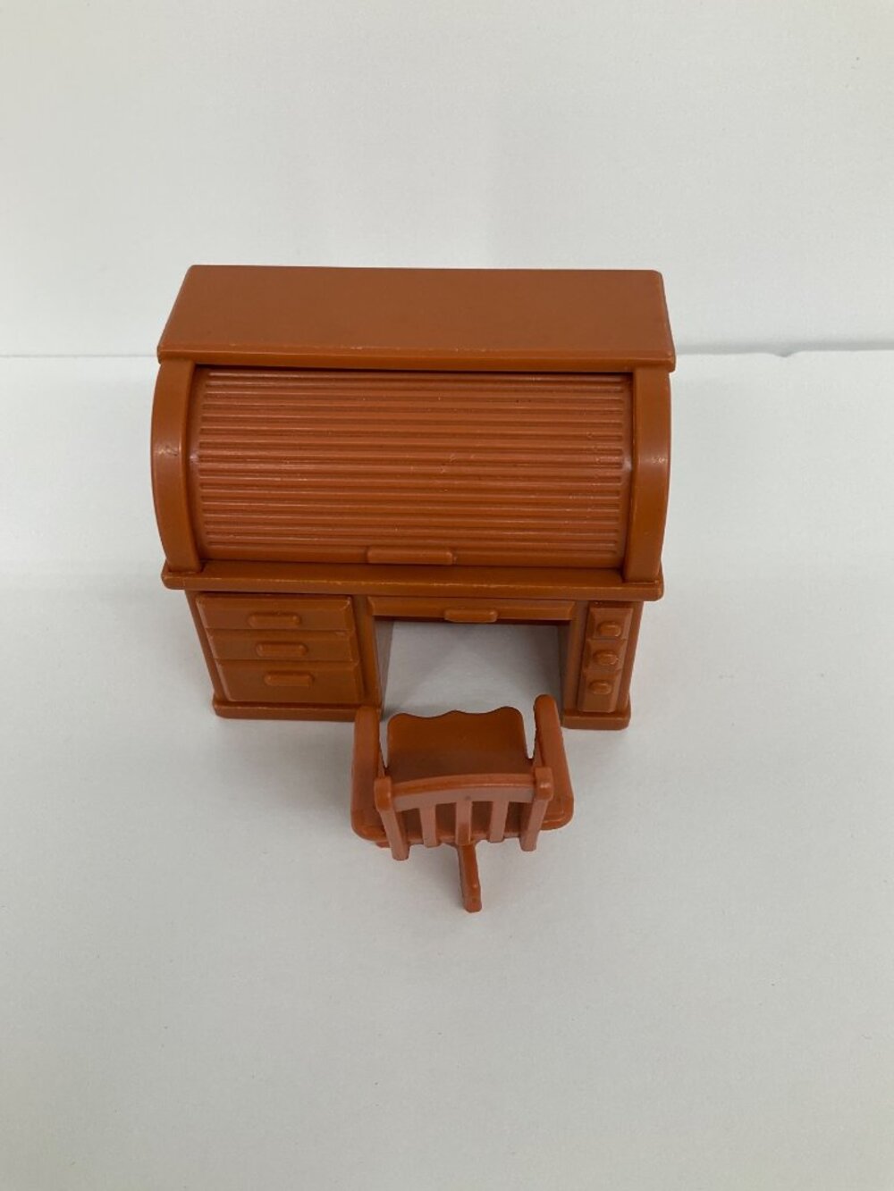Vintage 70s Fisher Price Doll House Furniture Desk, Clock, Kitchen, Bathroom - Picture 6 of 11